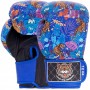 Top King "Wild Tiger" Боксерские Перчатки Тайский Бокс Blue-Black